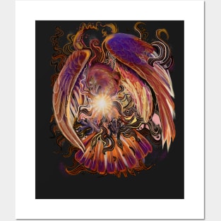 Solar Burst Hawk/Pheonix Posters and Art